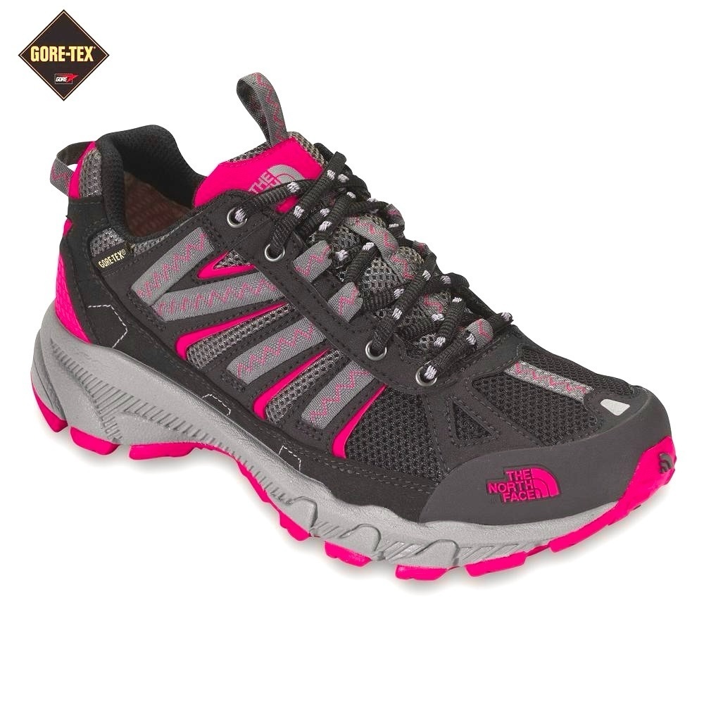 The North Face GTX Gore-Tex Trail Hike Sneakers in Navy/ Flame Pink Size 8/ 39